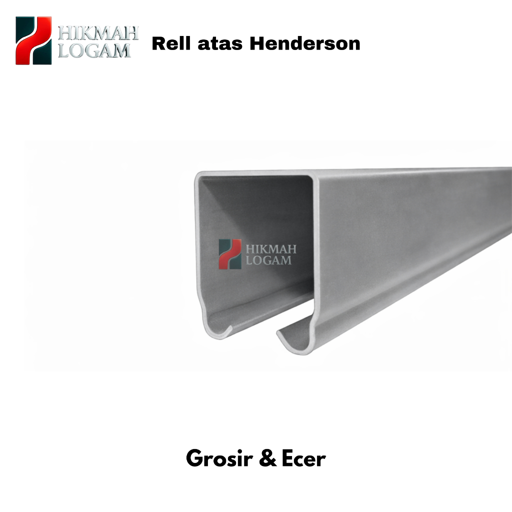 HL - Rel Atas Henderson Panjang 2,4 meter | komponen pintu garasi tikung | henderson