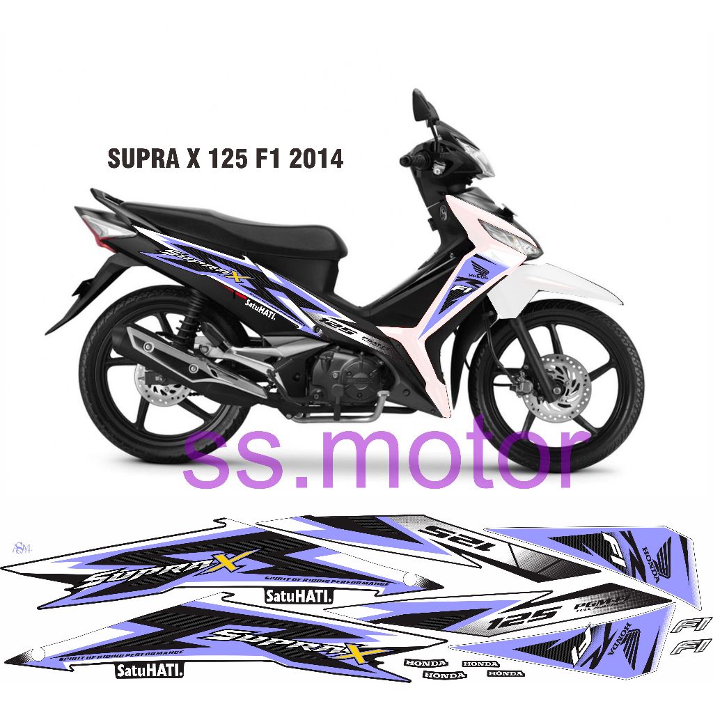 striping stiker supra x 125 fi 2014