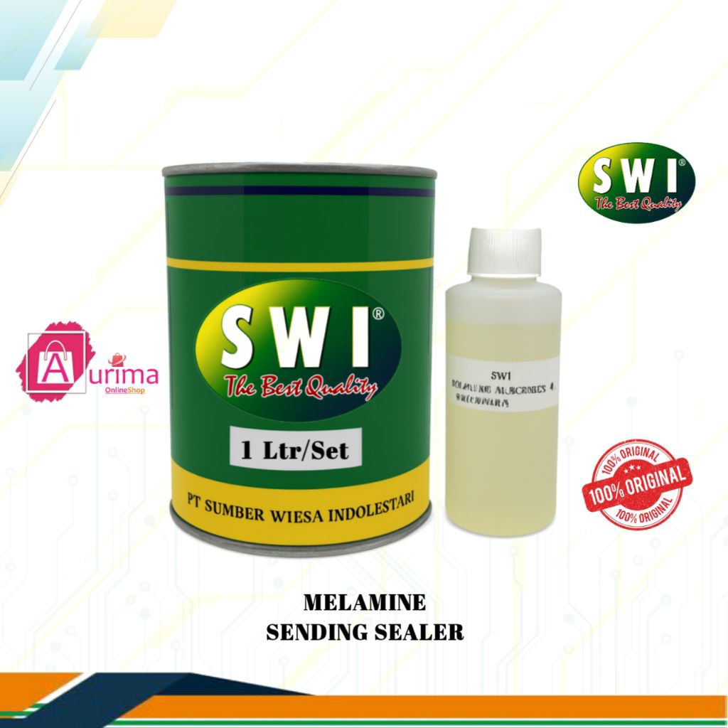 CAT MELAMIN SENDING SEALER SWI CAT KAYU 2 KOMPONEN 1L SET