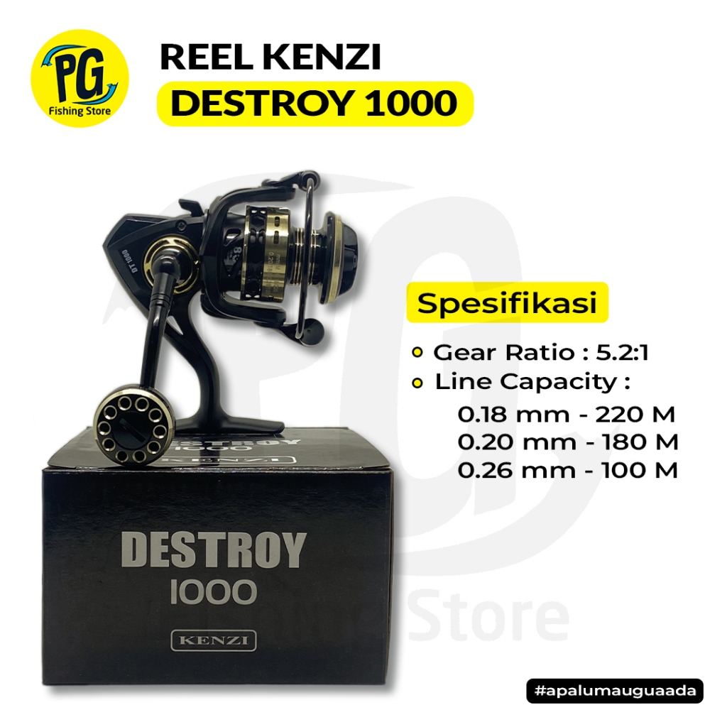 Reel Kenzi Destroy 1000 Power Handle SW Concept