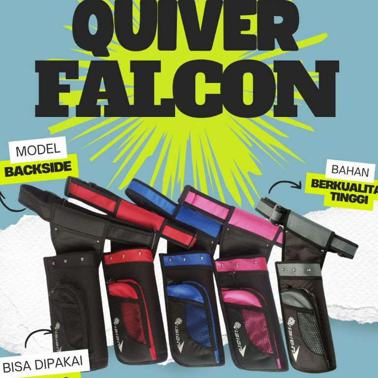 Quiver Panah Tas Quiver Backside Falcon / Quiver Panahan Tas Anak Panah - Vision Archery