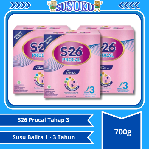 S26 Procal Tahap 3 - 700gr Susu Formula Terbaik untuk Tumbuh Kembang Si Kecil