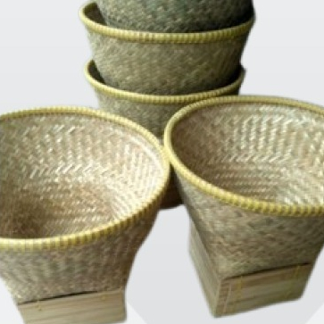 Wadah Nasi Dari Bambu Ukuran Besar Diameter 34 - 35 cm