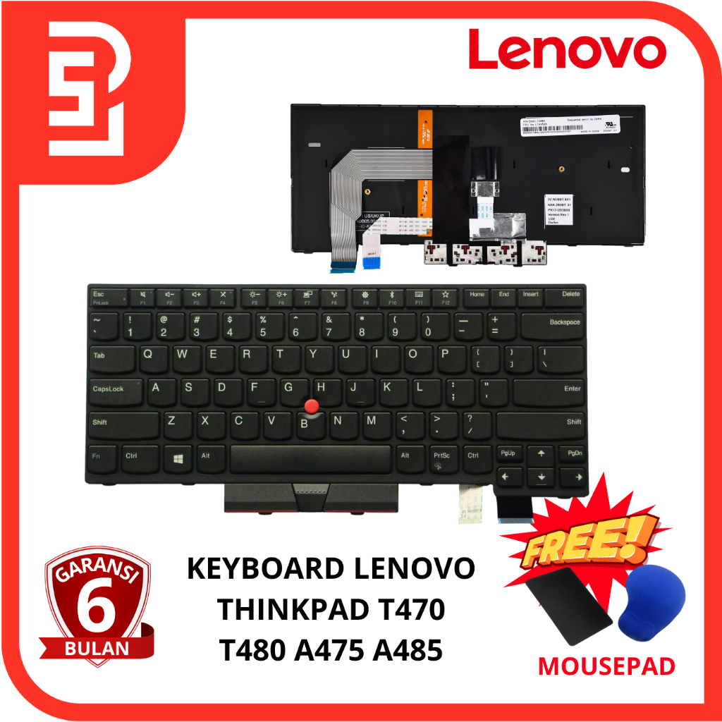 Keyboard lenovo thinkpad T470 T480 A475 A485