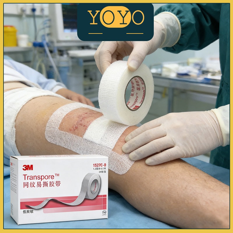 3M Transpore Surgical Tape Eyelid Tape Transparan Scot Mata Transparant / Skot Mata Gulung/ Skot Mat