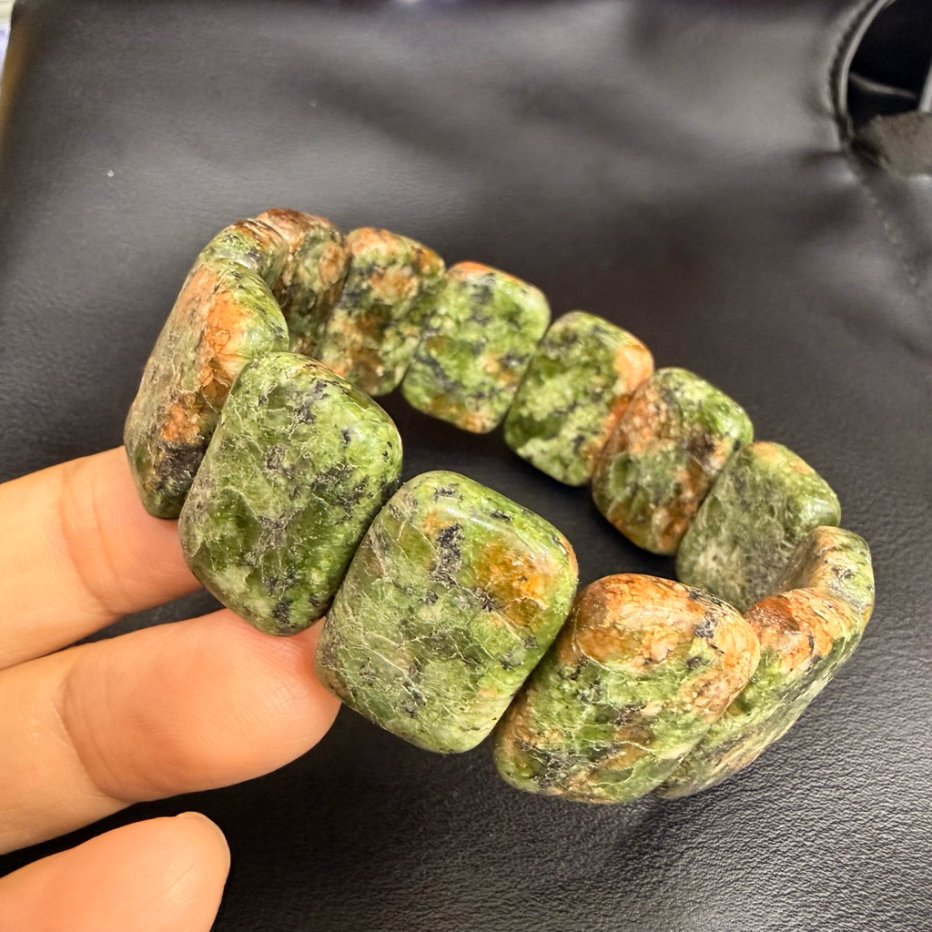 GBT1227 Gelang Batu Agate/ Gelang Batu ruby zionite