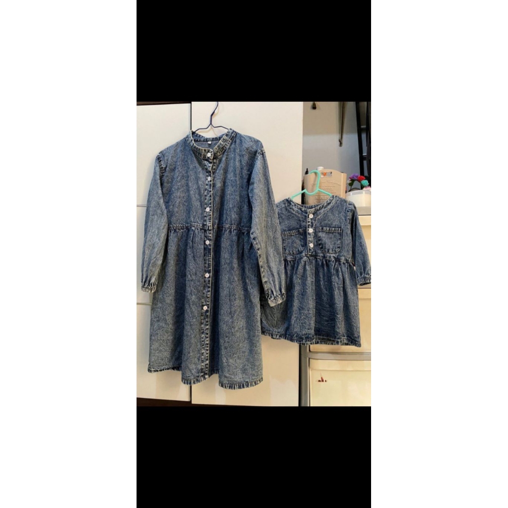 Baju Jeans Couple Ibu dan Anak