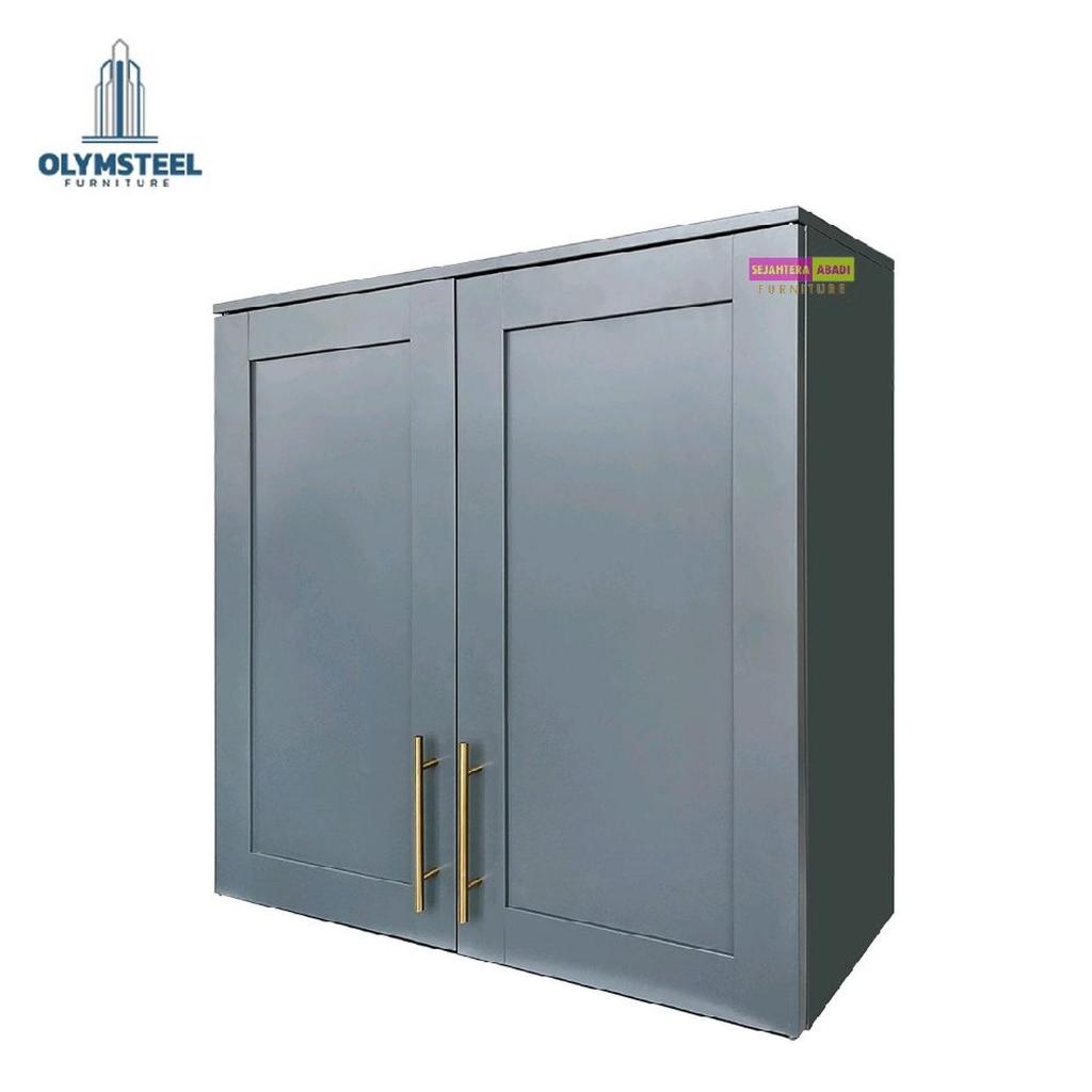 Olymsteel kitchen set atas besi okd wimbledon KA2AP lemari dapur 2 pintu rak dapur rak gantung rak t