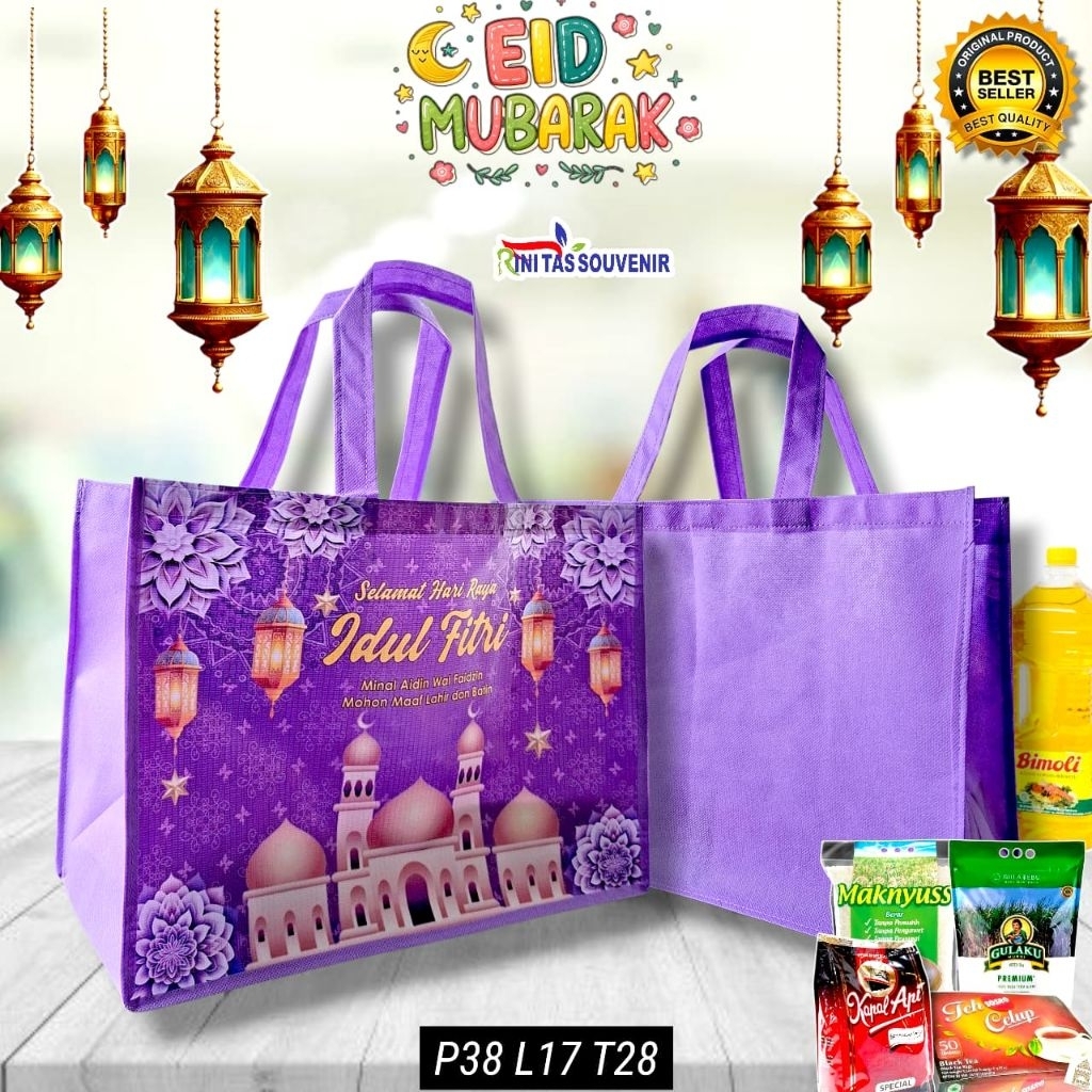 tas lebaran idul fitri - tas sembako lebaran - tas parcel idul fitri transparan