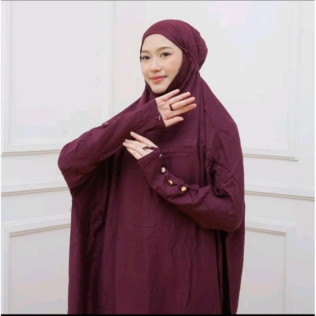 mukena hafsha/mukena shafiyya/mukena terusan/mukena rayon twill/mukena abaya