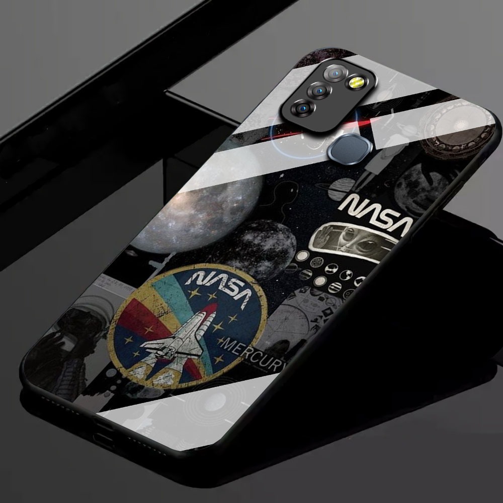 KK23 Softcase Glass Hp Terbaru For Infinix Smart 5/Smart 6 RAM 3 silikon Hp ada pelindung camera Cas