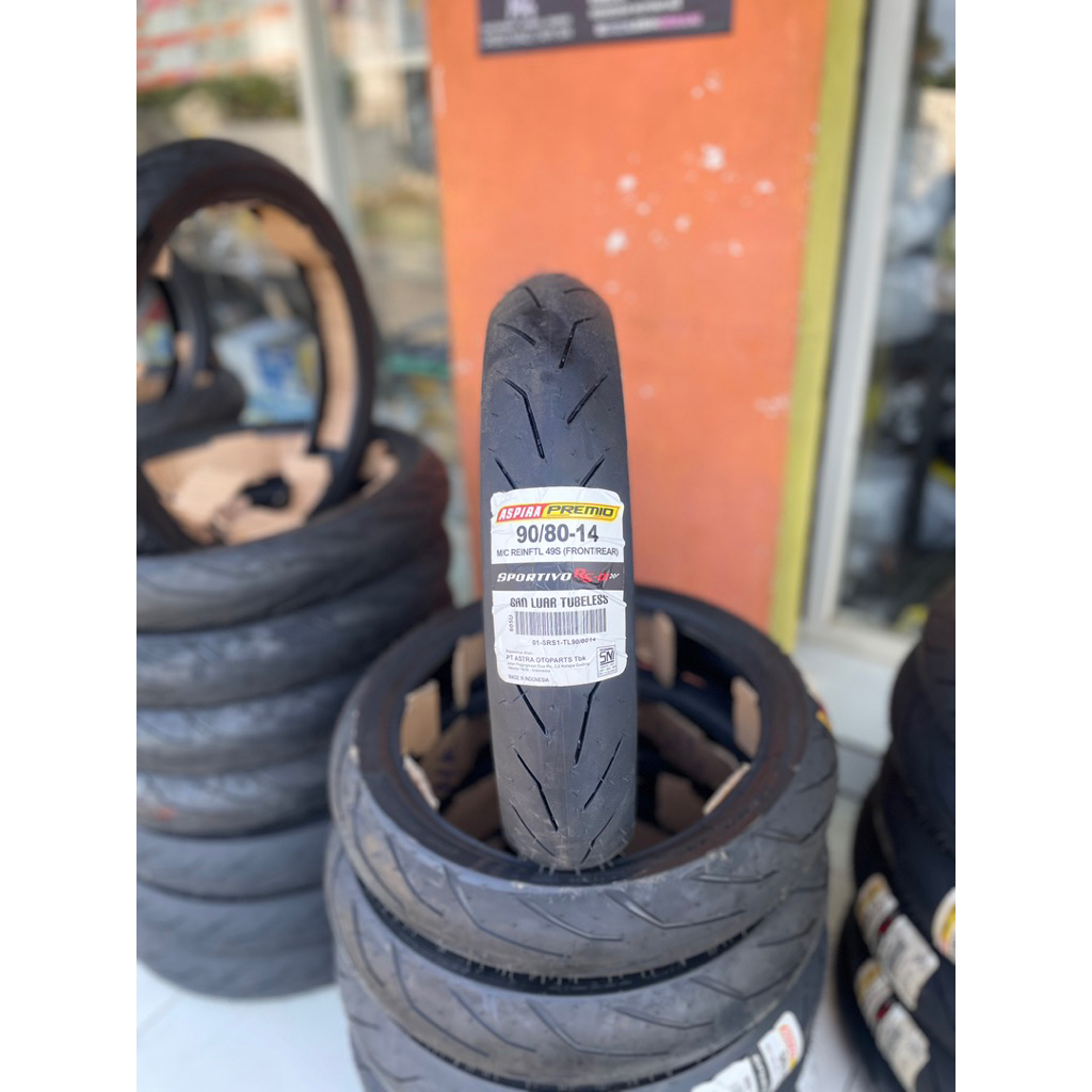 [READY COD] BAN ASPIRA PREMIO SPORTIVO RS01 TUBELESS SOFT COMPOUND RING 17 RING 14 / BAN BALAP SOFT 