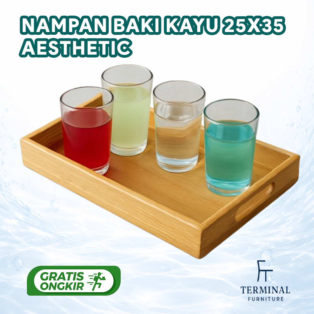 Nampan Kayu Jati Belanda nampan kayu Nampan