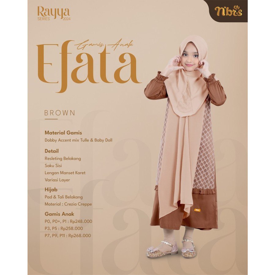 GAMIS ANAK NIBRAS EFATA / GAMIS ANAK NIBRAS / NIBRAS EFATA / NIBRAS / GAMIS