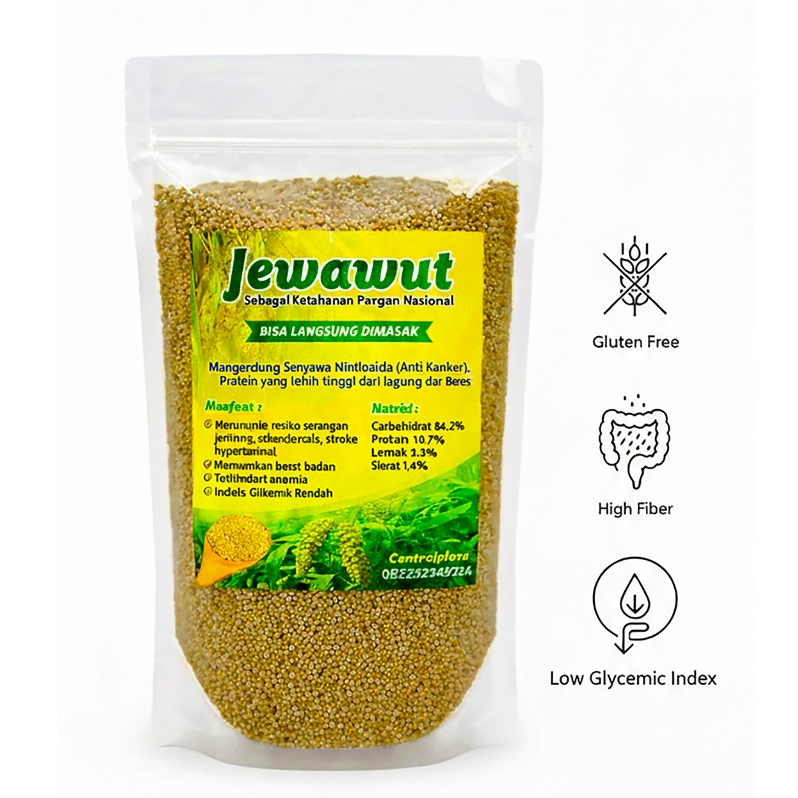 Jewawut 1000 gr Biji Kuning Kunyit Enrekang Sulawesi