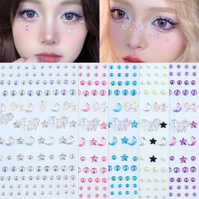 Stiker Wajah 3D Magic Peri Anak | Tinta Food Grade Aman Kulit Sensitif