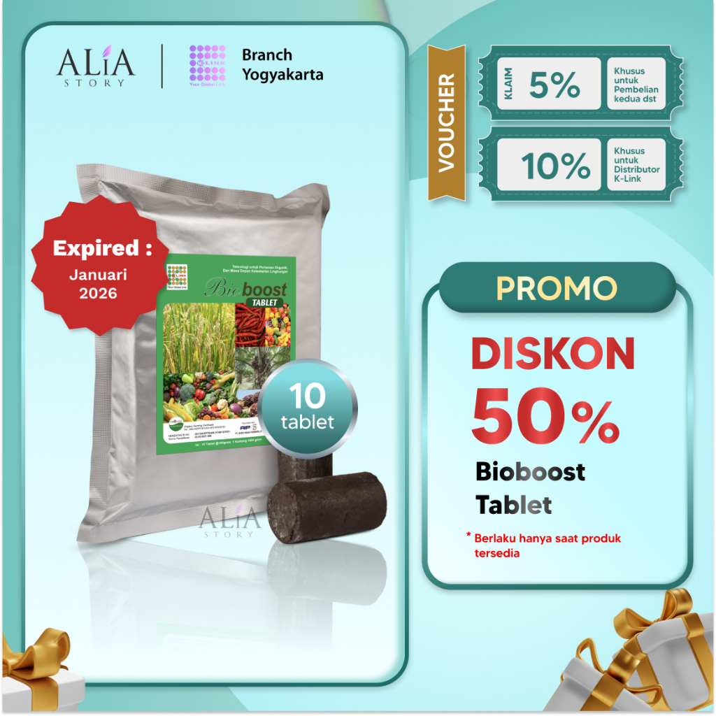 Bioboost Tablet Pupuk Organik & Hayati Original K-Link