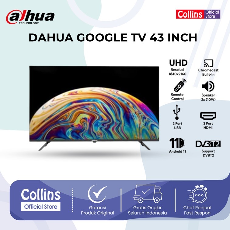 DAHUA GOOGLE TV 43 INCH UHD 4K - LTV43SD400