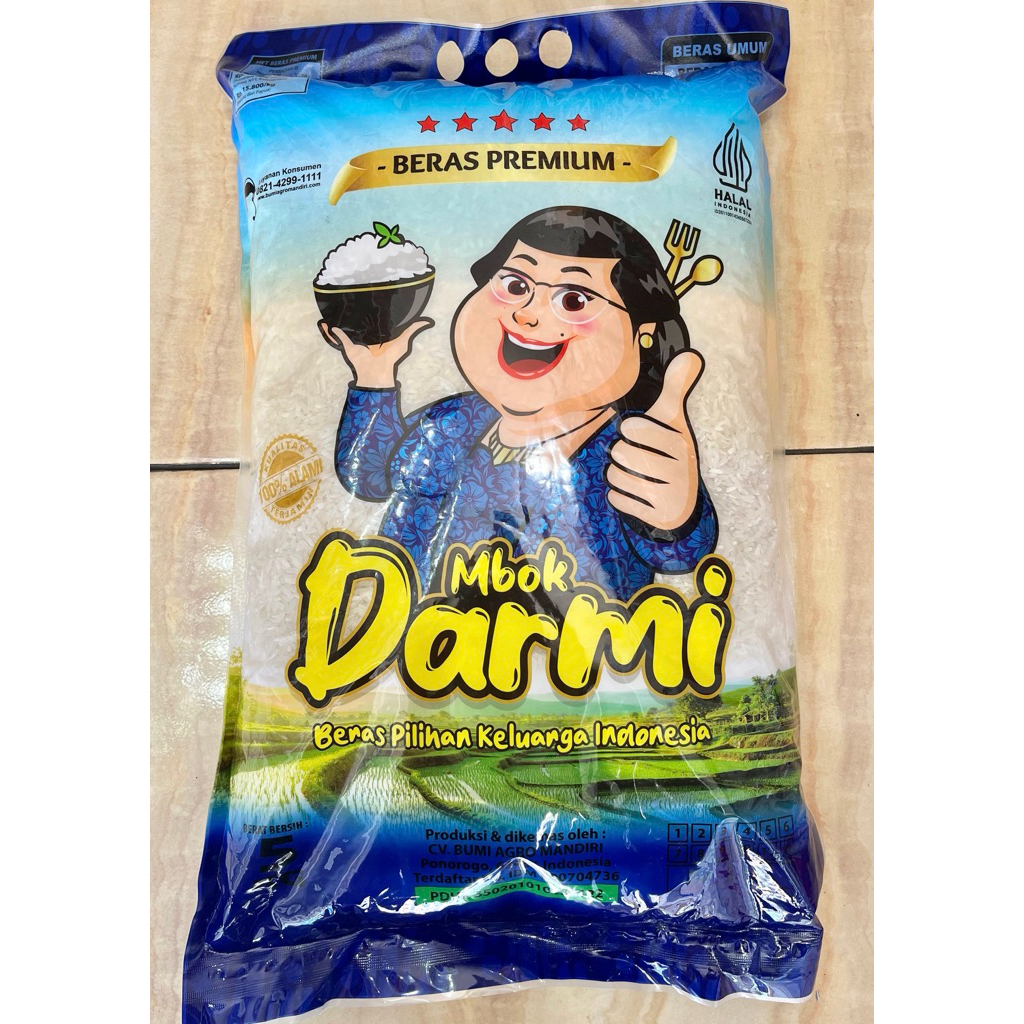 BERAS 5kg PREMIUM MBOK DARMI