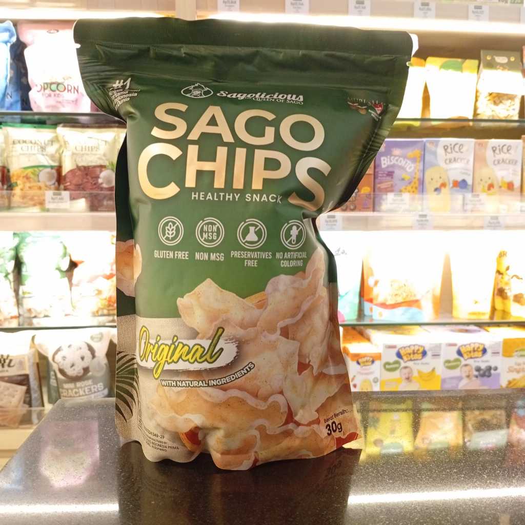 Sago Chip Original By SAGOLICIOUS 30g Camilan Sehat Sagu Tanpa MSG
