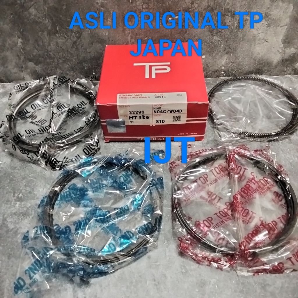 RING PISTON RING SEHER SET TP HINO DUTRO DYNA HT130 110 ASLI TP