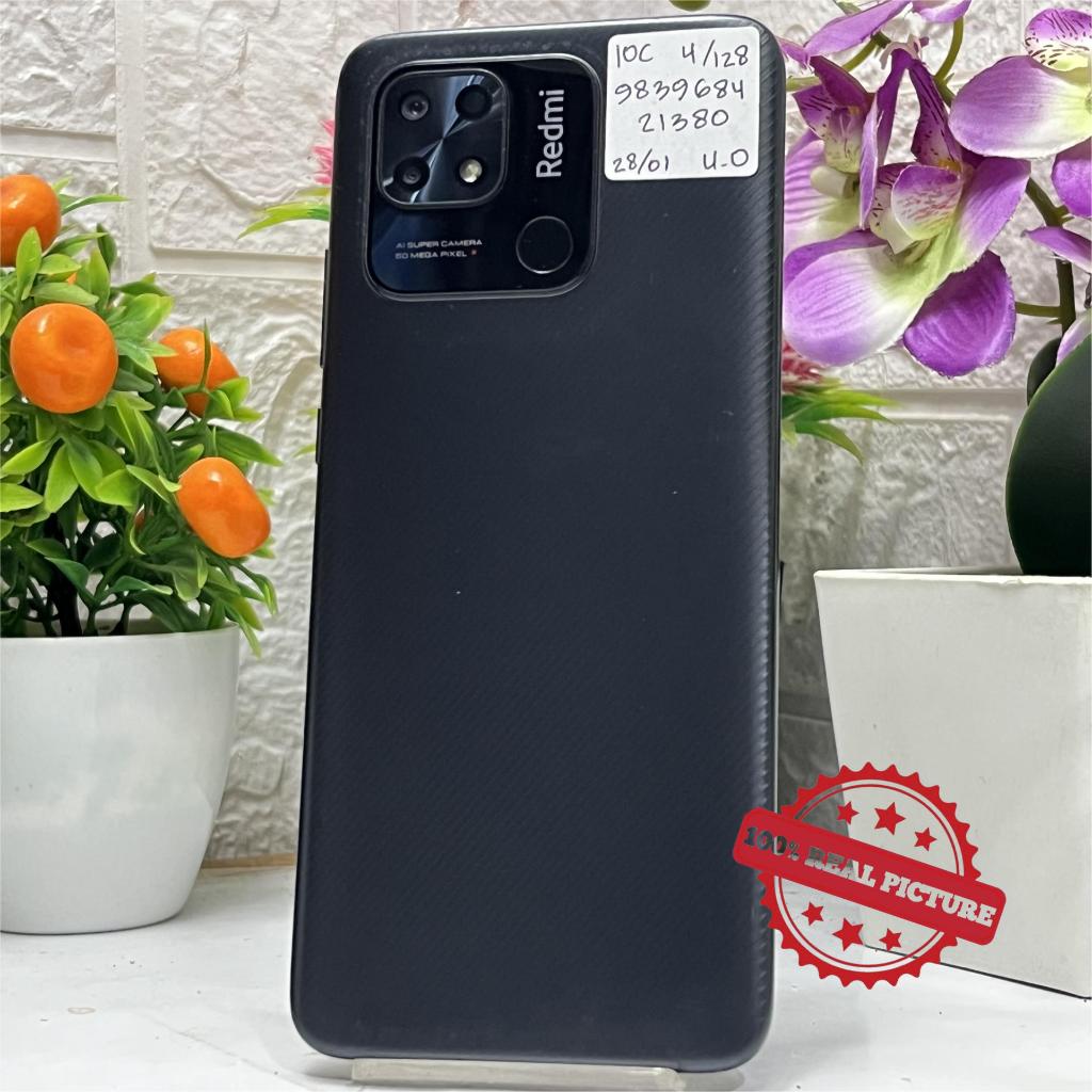 Xiaomi Redmi 10C 4/128GB Black Bekas Second Eks Grs Resmi