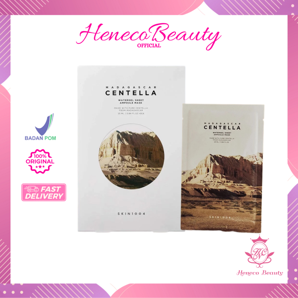 SKIN1004 Madagascar Centella Watergel Sheet Ampoule Mask 1ea5ea - Masker Wajah/HenecoBeauty