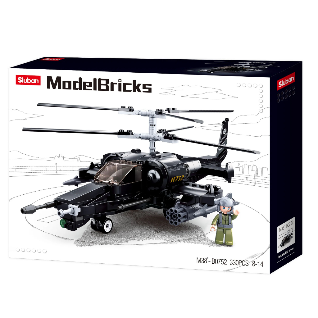 Sluban M38 B0752 Helikopter Black Hawk