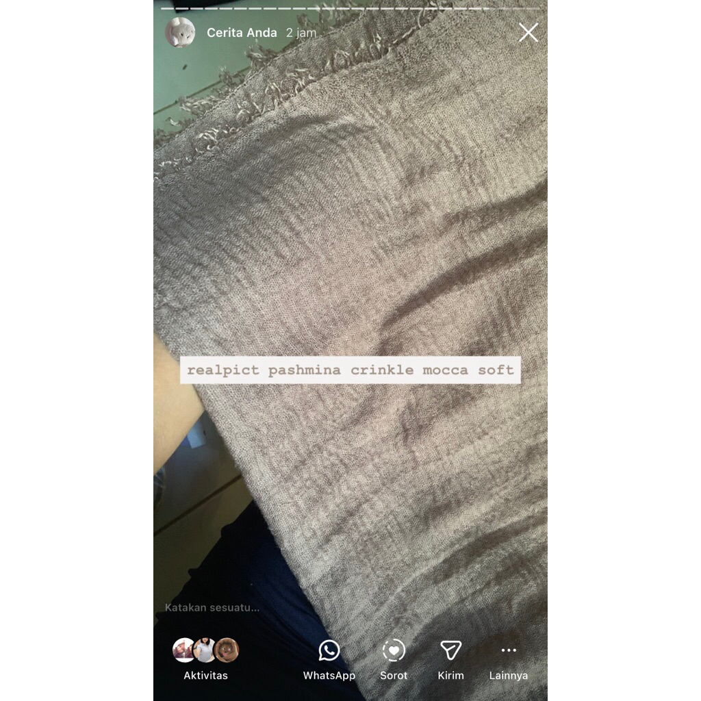 Pashmina Crinkle Mocca Soft