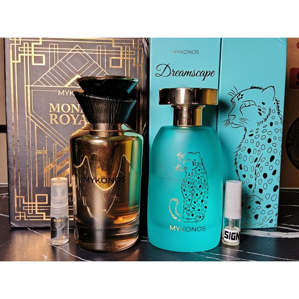 [PRELOVED] Mykonos Monaco Royale & Preloved Mykonos Dreamscape 100ML Original - Free vial/tester