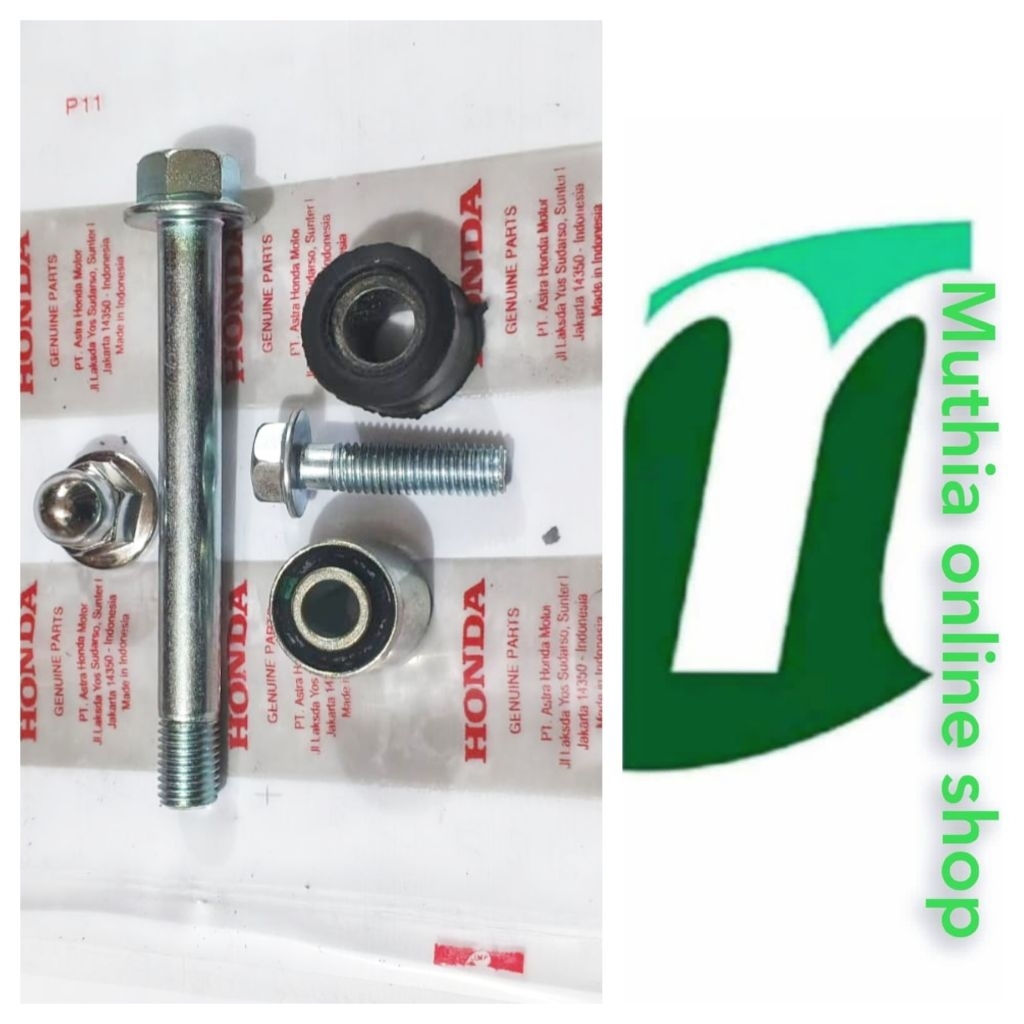 baut shock belakang beat fi set atas bawah plus karet mur isi 5