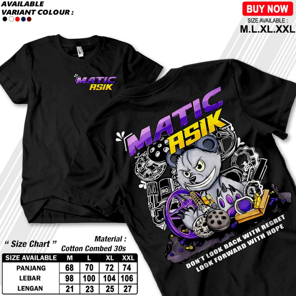 Kaos Matic Asik / Matic Gank / Baju Distro Matic Gank / Atasan Pria Wanita
