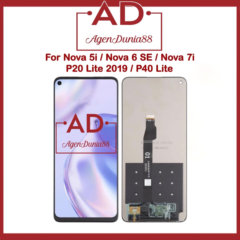 Agendunia88 Lcd For Huawei P40 Lite - Nova 5i - Nova 6 SE - Nova 7i - P20 Lite 2019