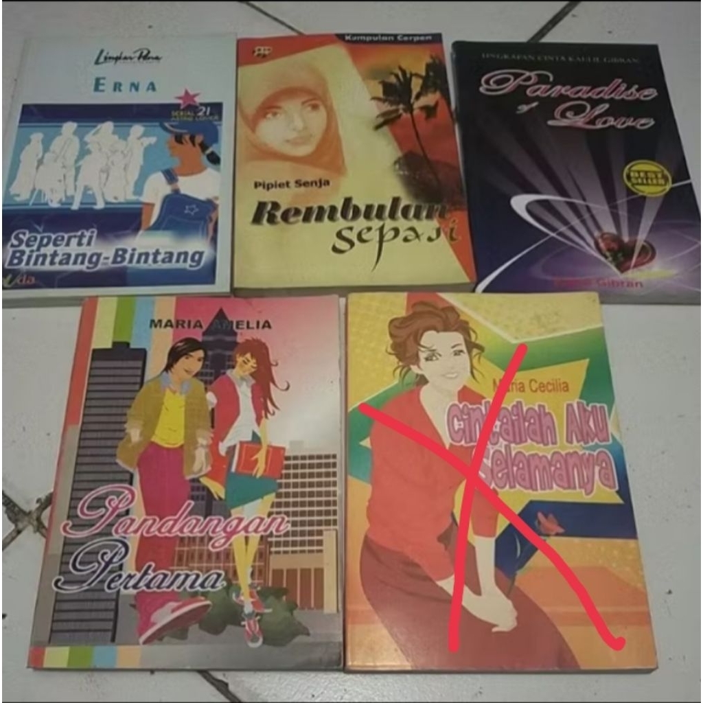 CABUTAN NOVEL PILIH YG ADA DI GAMBAR SEPERTI BINTANG / PARADISE OF LOVE PANDANGAN PERTAMA