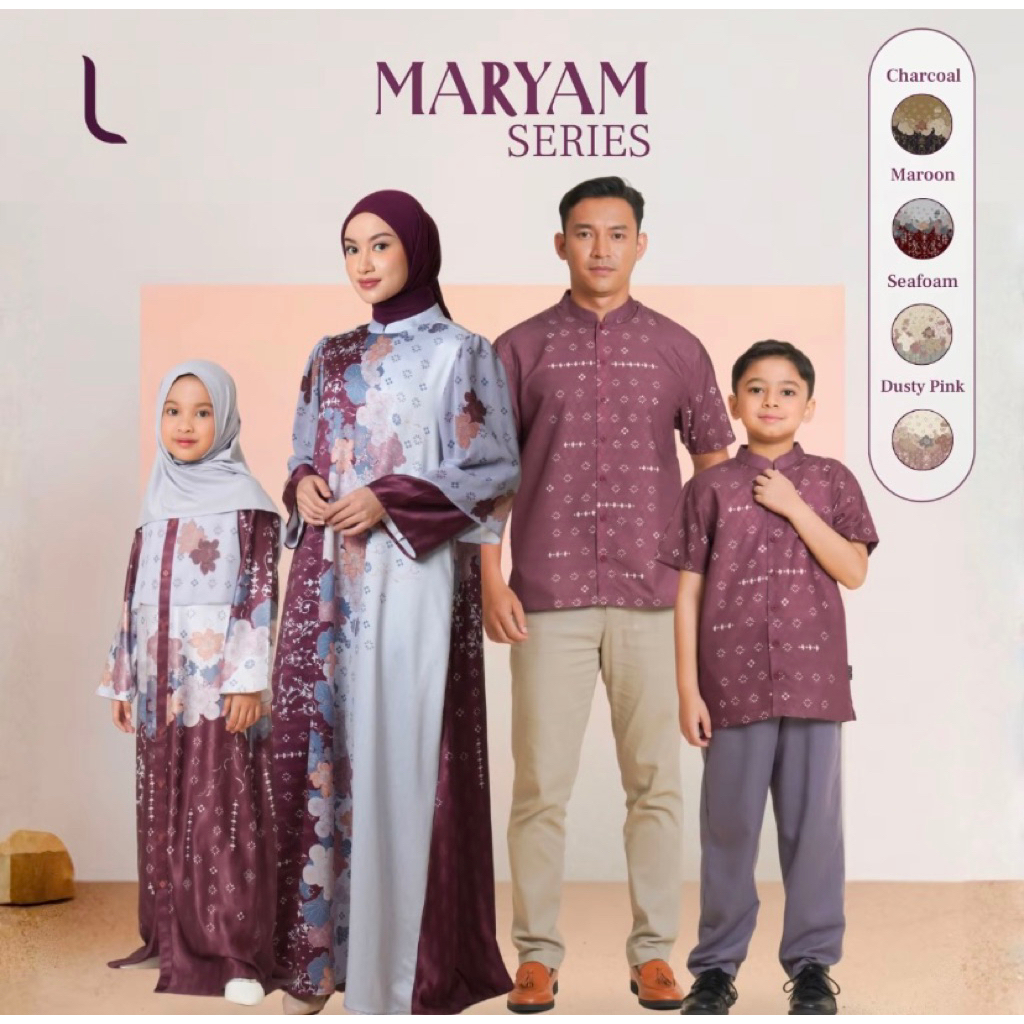 Sarimbit maryam elzatta maroon sarimbit elzatta