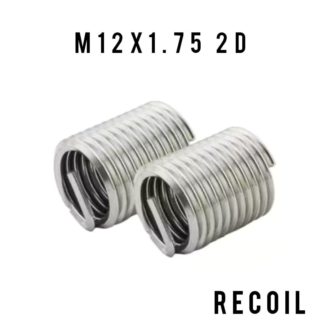 Recoil drat baut 17 kasar. M12 × 1.75 2D repairt alat perbaikan drat rusakJudul:Recoil drat baut 17 