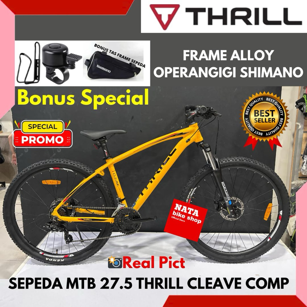 Sepeda Gunung 27,5 Mtb Thrill Cleave Comp Frame Alloy Terbaru