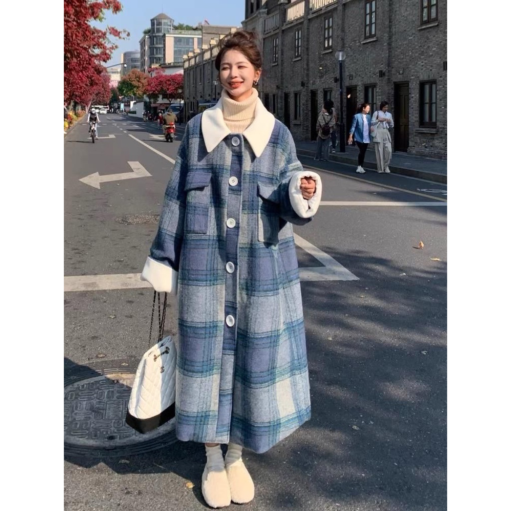 LONG COAT WANITA WOOL PANJANG WINTER MUSIM DINGIN