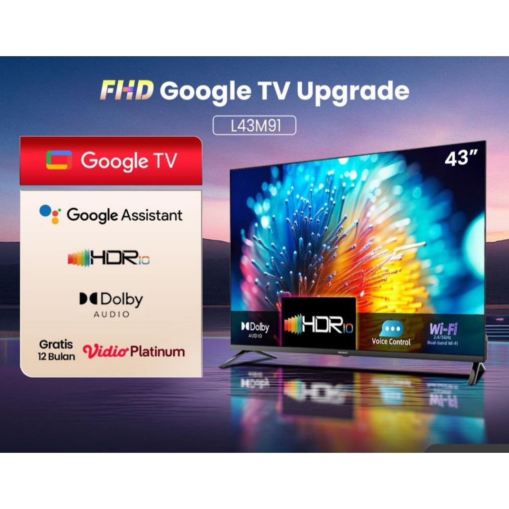 GOOGLE TV CHANGHONG 43 INCHI