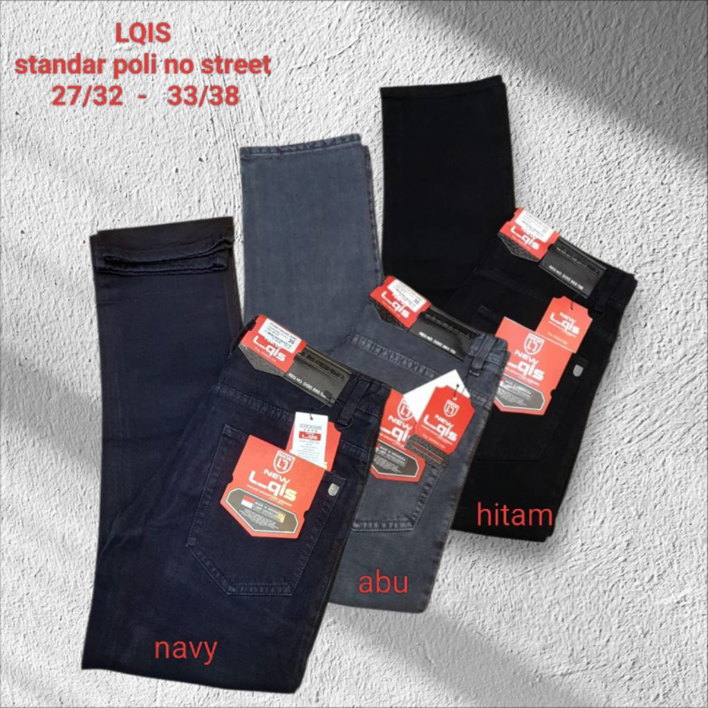 *PROMO*CELANA JEANS STANDAR REGULER JEANS ORIGINAL BY LQIS/CELANA PANJANG JEANS PRIA REGULER TERBARU
