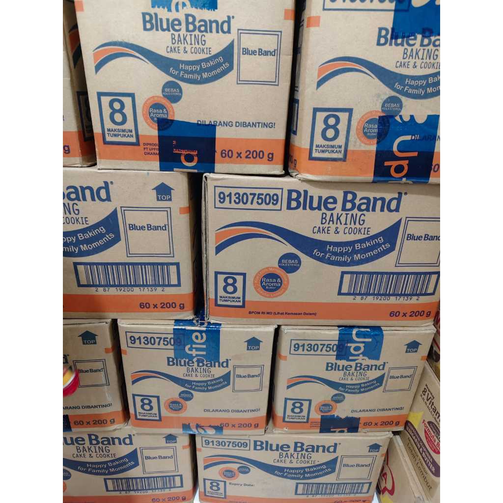 (1dus isi 60pcs) Margarin Blueband Cake and cookie Sachet 200gr Exp Sept 26