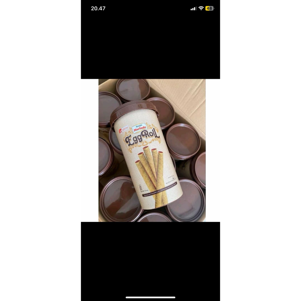 1 DUS ISI 12 PCS MARINDO EGG ROLL 90gr