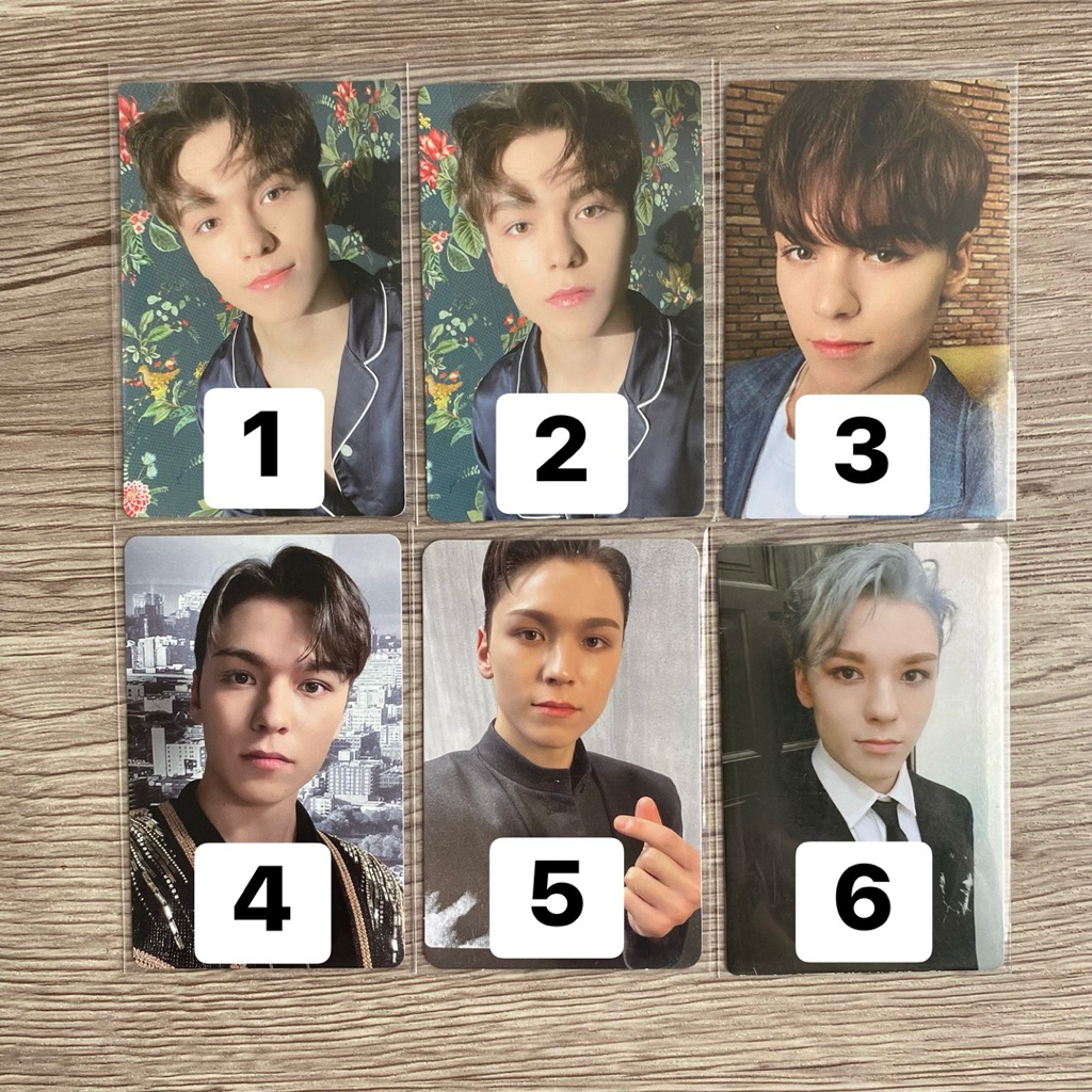 [REPRICE] SEVENTEEN VERNON PHOTOCARD OFFICIAL svt pc scoups choi seungcheol kkuma cimumu cheol its t