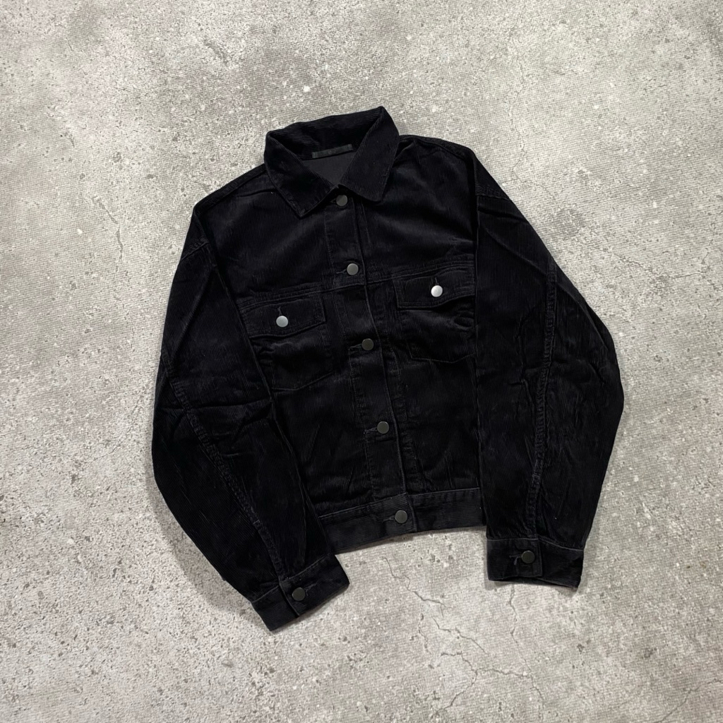 Corduroy Boxy Jacket Uniqlo Second