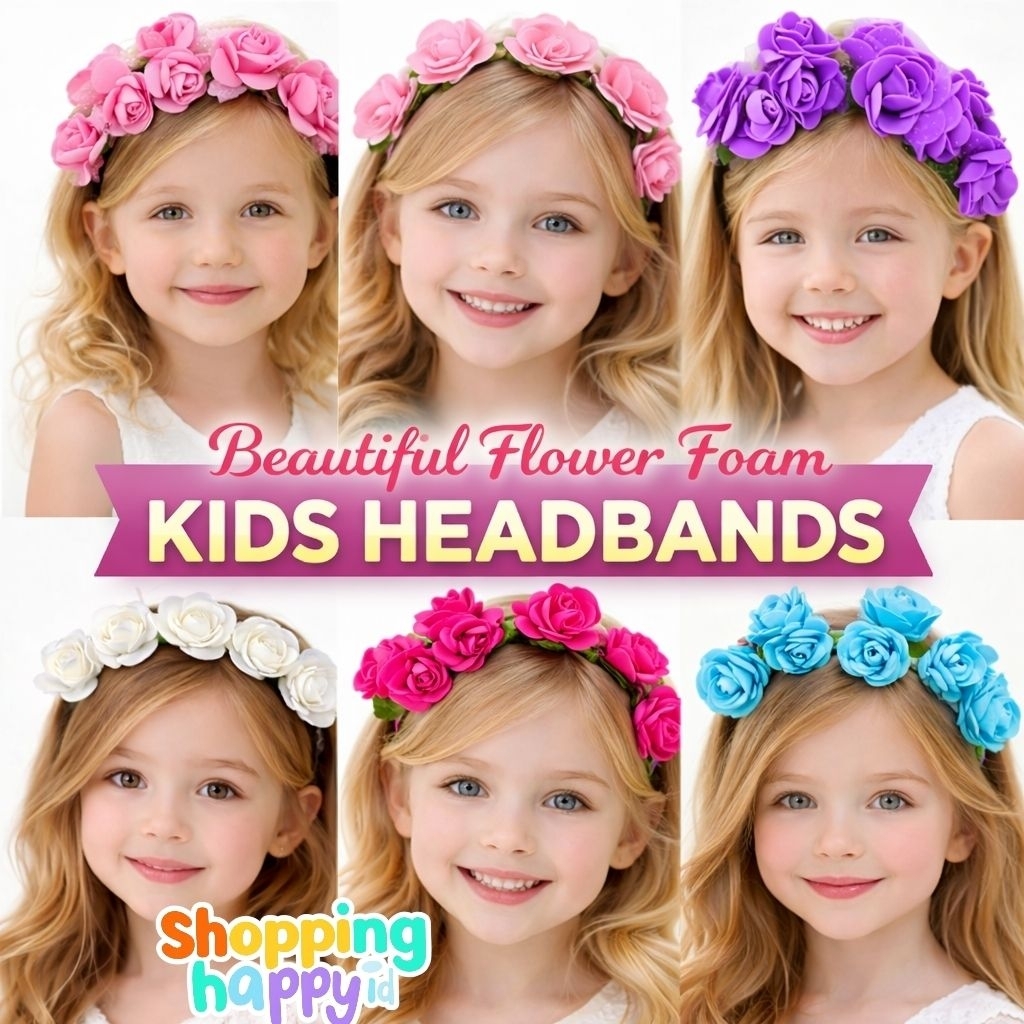 Bando Bunga Anak Perempuan – Aksesoris Hiasan Rambut Anak