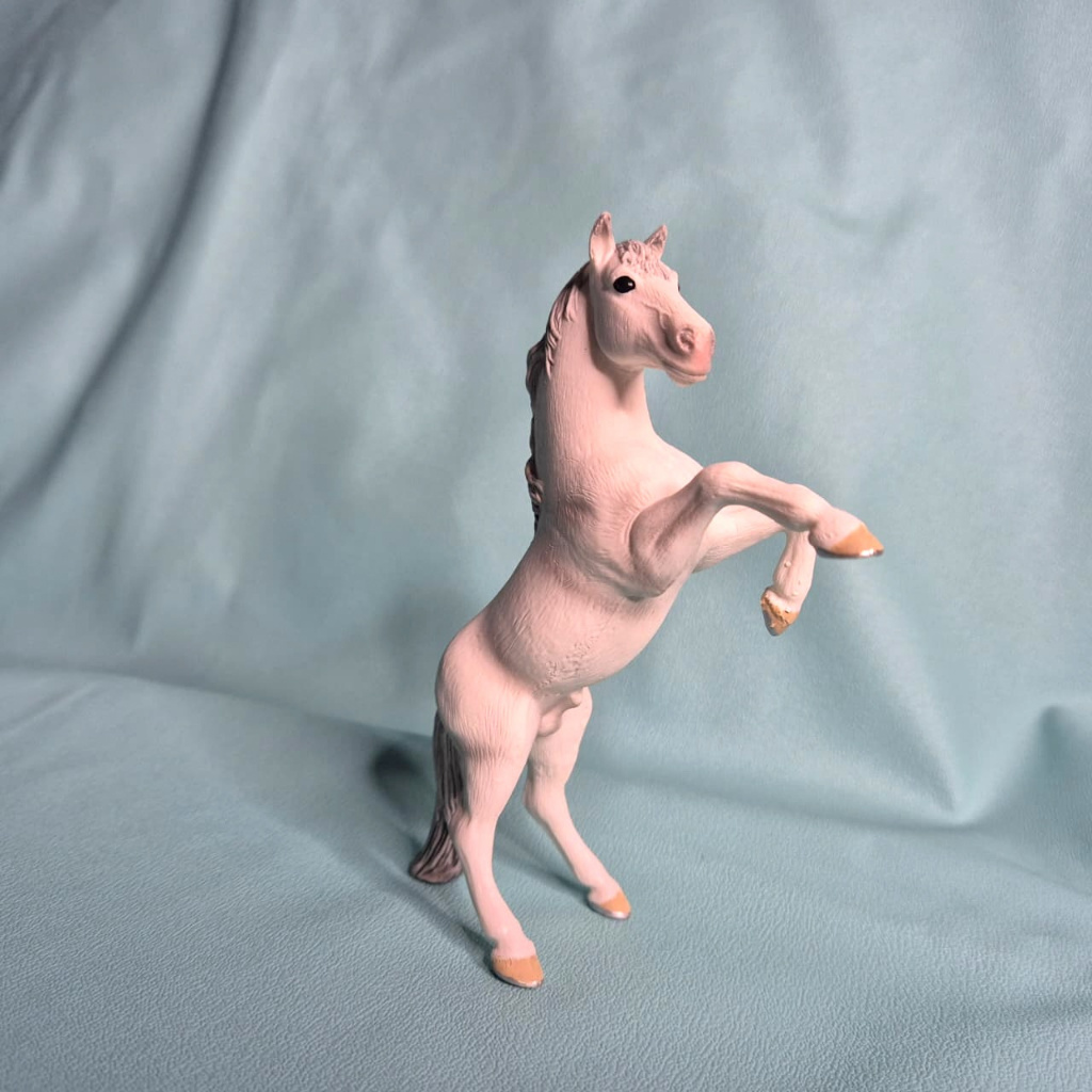 Hewan Kuda putih white clean horse stallion PVC Miniatur diorama Figure detail rapi
