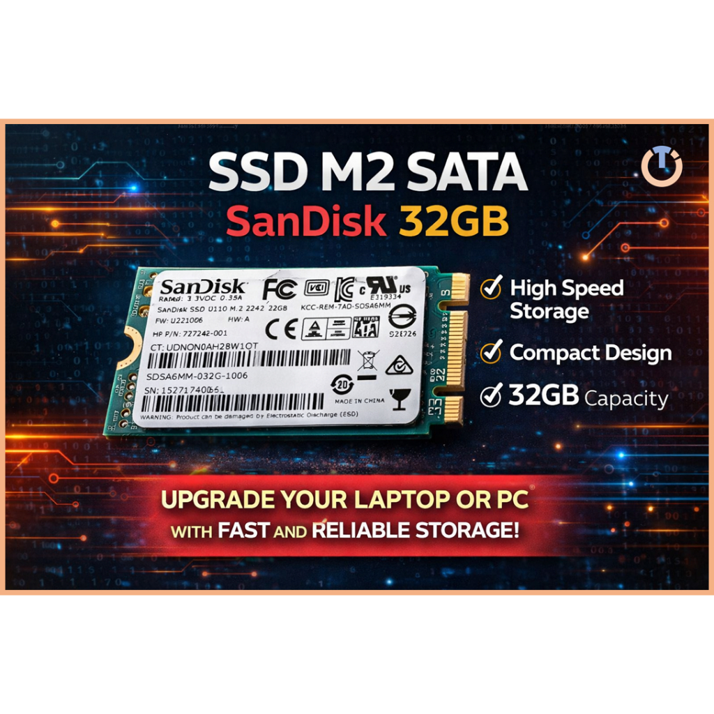 [ Like New ] SSD Sandisk M.2 Sata 32 GB _ Sentinel 90% Up