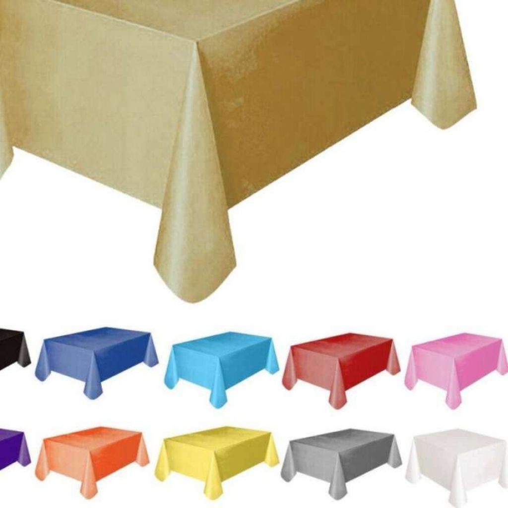 Taplak Meja Plastik / Kain Aesthetic – Tamu, Makan, Prasmanan