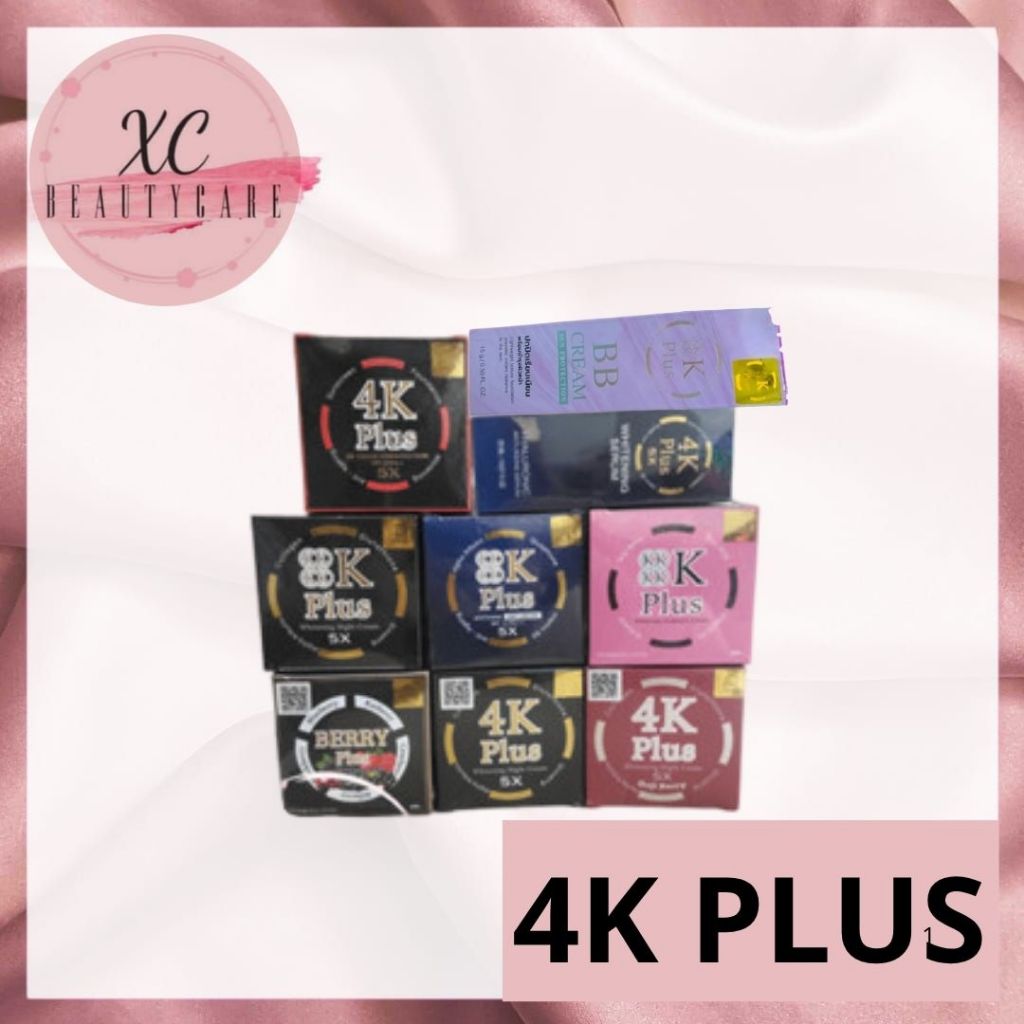 4K PLUS WHITENING CREAM 5X / 4K GOJIBERRY / 4K BERRY PLUS / 4K DAY CREAM / 4K BB CREAM