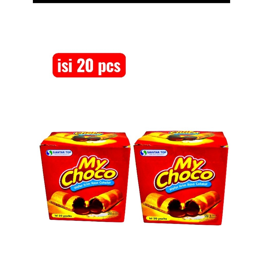 biskuit siantar top my choco roll 20pcs renyah
